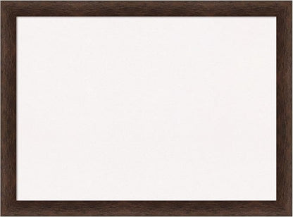 Amanti Art White Cork Board for Wall, 23x31 Vision Board with Brown Wood Frame, Medium Corkboard Office Decor for Home Organization, Casual Corkboard Pinboard to display items for home organization
