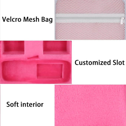 Label Printer Case Compatible with DYMO LetraTag LT-100H/LT-100H Plus Handheld Label Maker(Rose Red Case)