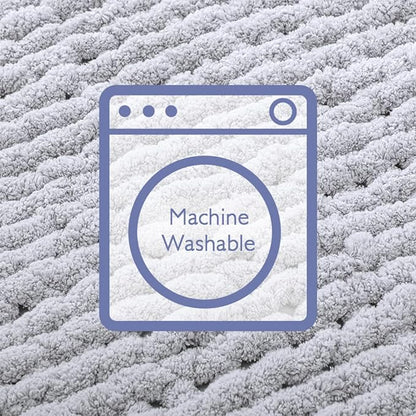 Bigacogo Chunky Knit Throw Blanket for Couch, 40x60 inches, 100% Hand Knitted with Thick Jumbo Chenille Yarn, Cozy Soft Large Rope Knot Cable Crochet Blankets for Sofa Bed Living Room, Light Grey