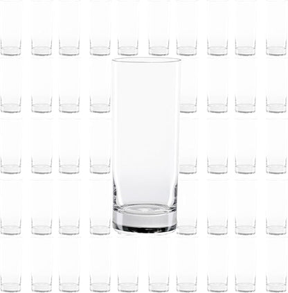 LEMONSODA Premium Highball 12oz/15oz Glass Sets - Elegant Tom Collins Glasses - Tall Water Drinking Glasses - Bar Glassware for Mojito, Whiskey, Cocktail (15oz, Set of 48)