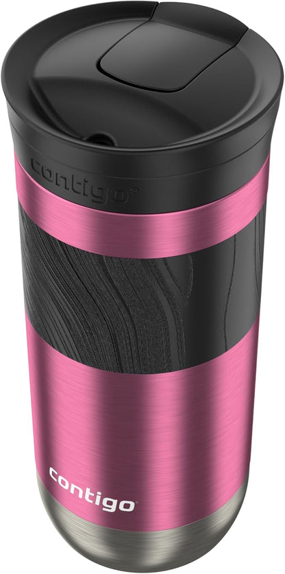 Contigo Byron 2.0 Travel Mug 16 oz Azalea,(Pack of 4)