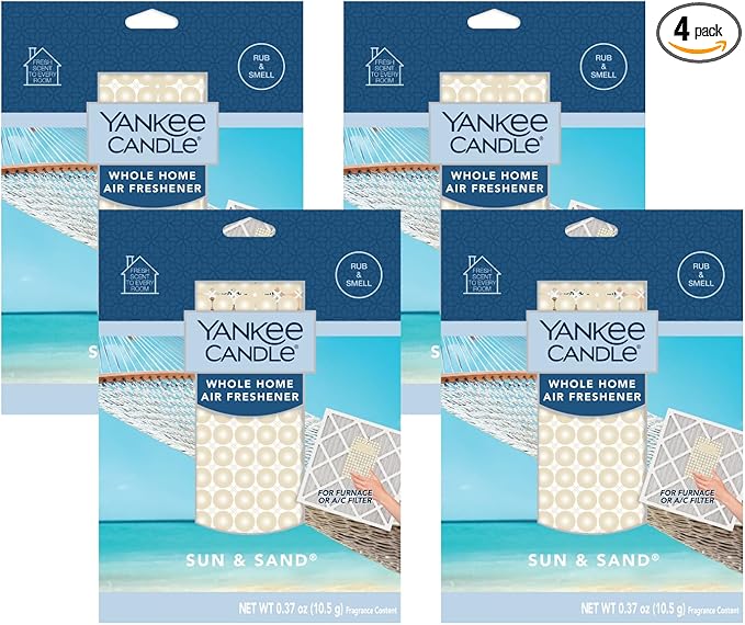 Yankee Candle Sun and Sand Whole Home Air Freshener (Pack of 4)