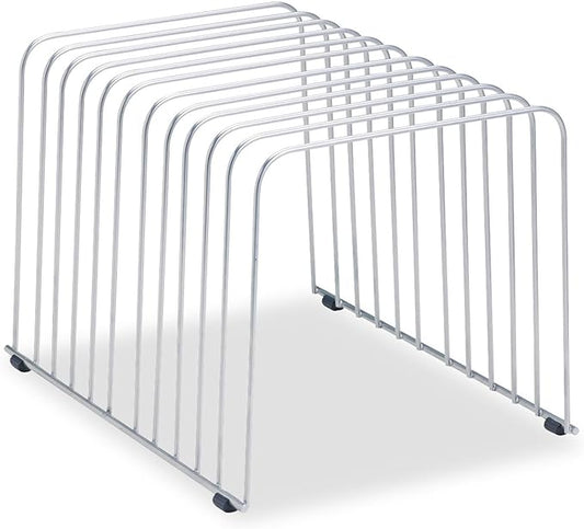 Fellowes Desktop Organizer, 11 Sections, 9" x 11.375" x 8", Wire, Silver (72012) | (72012)