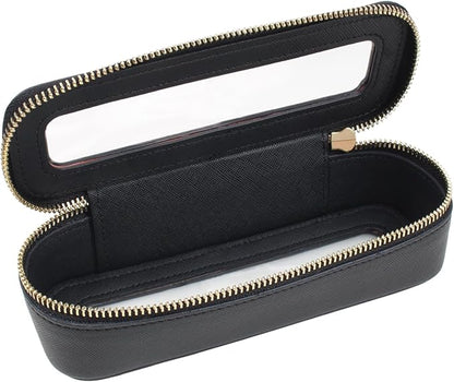 Travel Clear Makeup Bag Set, TSA Approved Cosmetic Bag Case with Zipper Portable Makeup Pouch Toiletry Bag Women Traveling Cosmetic Organizer Storage Bag Car Organizer Car Essentials for Women