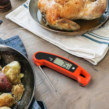 Lavatools Javelin® PRO Classic Ultra-Fast 2-Second Professional Digital Instant Read Meat Thermometer for Grill and Cooking, Auto-Rotating Backlit Display, IP65 Water Resistant, NSF Certified – Sesame