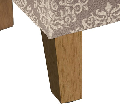HomePop Drake Large Decorative Storage Bench -Brown Medallion