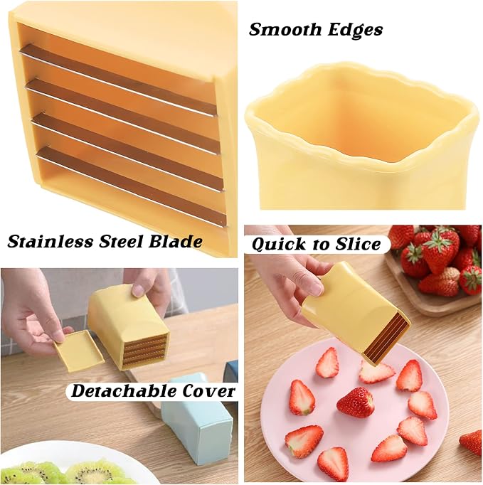 2 Pack Cup Slicers | Egg Slicers | banana slicers | Strawberry Cutter | Quickly Making Fruit Vegetable Salad | Creative Kitchen Gadget COKSDUPID