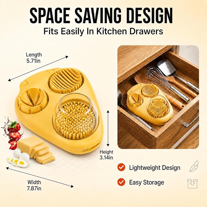 Egg Slicer for Hard Boiled Cherry Tomato Strawberry Salad Cutter Hard Grape Stainless Steel Kitchen Gadget Chopper Dicer Fruit Spam Cup Tool Quail Tomatoes Mushroom Accessories