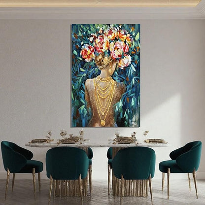 ZENPEE Gold Picture Wall Decoration, Black Tree of Life Wall Decoration, Large Wall Art for Living Room, Suitable for Office or Bedroom, 32" x 48"
