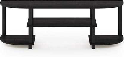 Furinno Turn-S-Tube Wide TV Entertainment Center, Espresso/Black