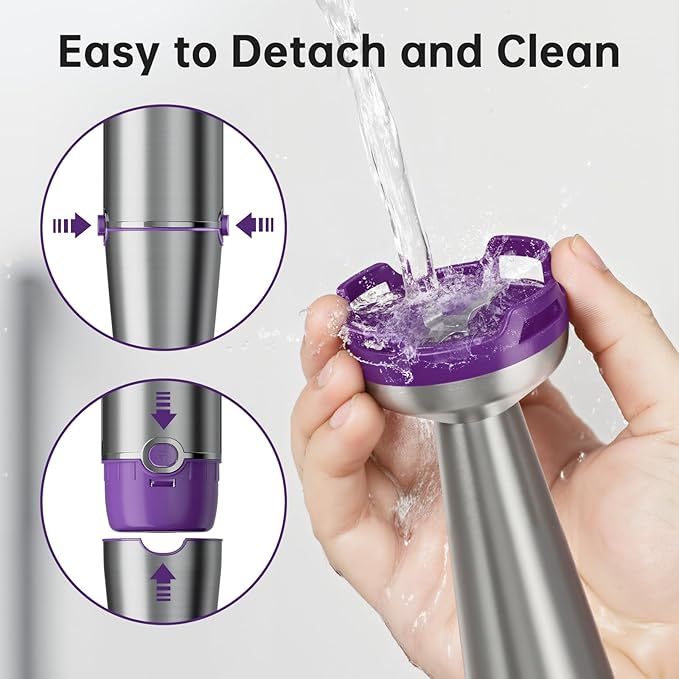 Turelar Immersion Blender Handheld Corded Hand Blenders Set 1100W, Trigger Variable Speed 5 in 1 Stick Emulsifier with Chopper, Whisk and Frother for Soup, Baby Food and Smoothies, Purple