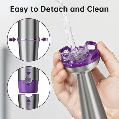 Turelar Immersion Blender Handheld Corded Hand Blenders Set 1100W, Trigger Variable Speed 5 in 1 Stick Emulsifier with Chopper, Whisk and Frother for Soup, Baby Food and Smoothies, Purple