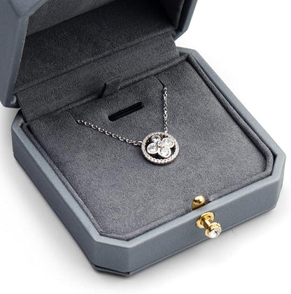 Premium Leather Necklace Pendant Box Jewelry Gift Box Jewelry Necklace Earrings Gift Box