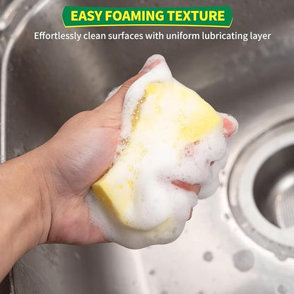 Sponges Kitchen, Heavy Duty Dish Sponge 60 Pack, Scrub Cleaning Sponge for Dishes, Non-Coated Cookware, Sink & Countertops, Multipurpose Cleaning Supplies for Home, Kitchen & Bathroom