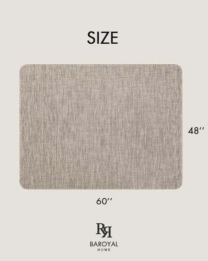 BARoyal Office Chair Mat for Hardwood Floor Under Desk Computer Rolling Chair Mat for Wood/Tile Floor Non-Slip Heavy Duty Desk Rug PVC Plastic Hard Floor Protector 46"x 60" (Soapstone)
