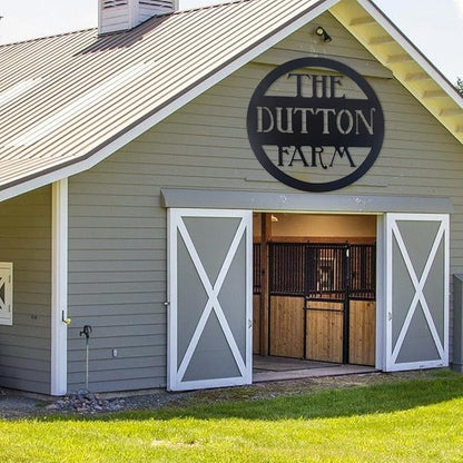 Farm Rustic Decor Custom Metal Ranch Sign Outdoor Ranch Sign Hanging Farm Signs Personalized Signs Custom Outdoor Hanging Sign for Farmhouse Decor and Gifts