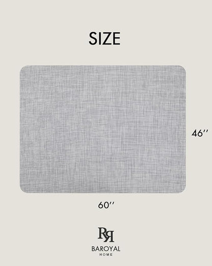 BARoyal Office Chair Mat for Hardwood Floor Under Desk Computer Rolling Chair Mat for Wood/Tile Floor Non-Slip Heavy Duty Desk Rug PVC Plastic Hard Floor Protector 46"x 60" (Mist)
