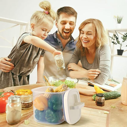 Rice Dispenser,10 Lbs Rice Container Storage with Measuring Cup Food Cereal Container Bins Household for Kitchen Pantry Organization