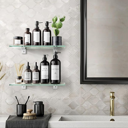 Shower Caddy, 100% Rustproof Shower Shelves for Inside Shower, No Drilling Bathroom Organizers and Storage, 2 Pack Large Capacity Bathroom Shelves for Kitchen & Home Decor