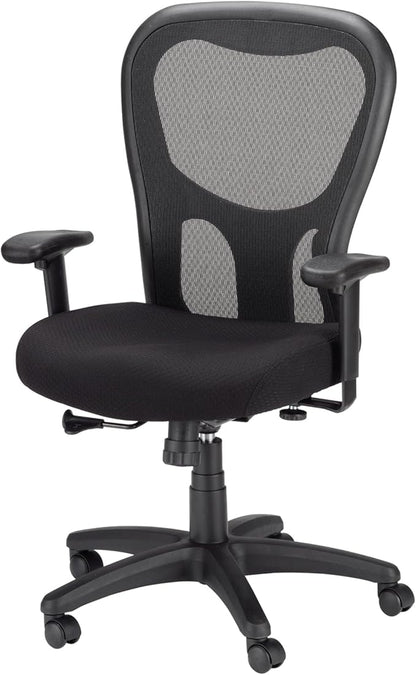 Tempur-Pedic TP9000C Mesh Swivel Task Chair with Tempur Material, Cooling Gel Layer, Adjustable Armrests, and Lumbar Support, Black