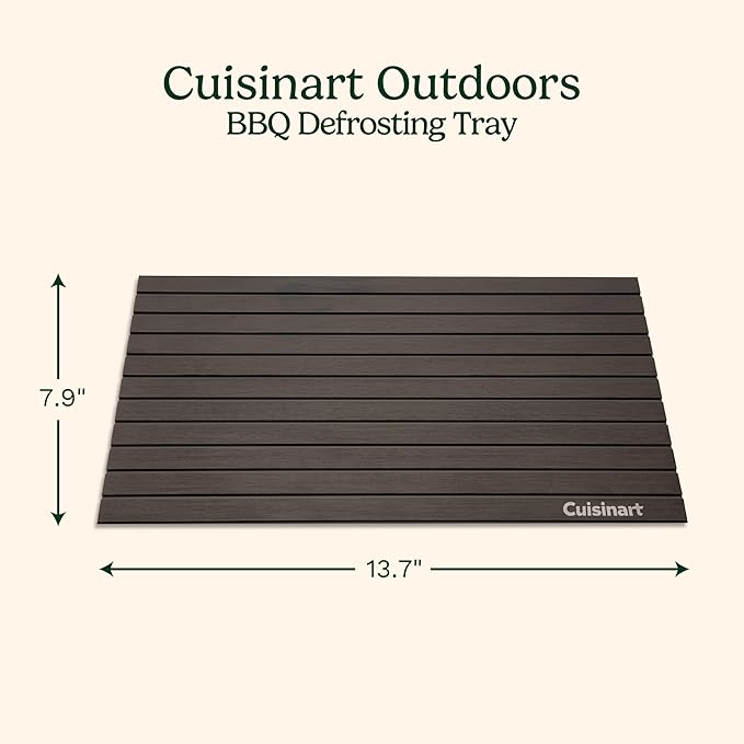 Cuisinart BBQ Defrosting Tray,Conductive Aluminum Rapid Thaw Plate for Frozen Meat,Quick Defrosting Tool Preserves Natural Flavors,NonStick Easy Clean Kitchen Gadget&Grilling Accessories,(Pack of 12)