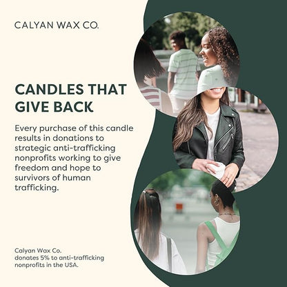 Calyan Wax Co. Pumpkin & Spices 3 Wick Scented Candle - 43 Hour Burn - Luxury 3 Wick Soy Candles - Non Toxic Soy Wax Candles - Long Lasting Large Glass Jar Candle for Home - 14.9oz