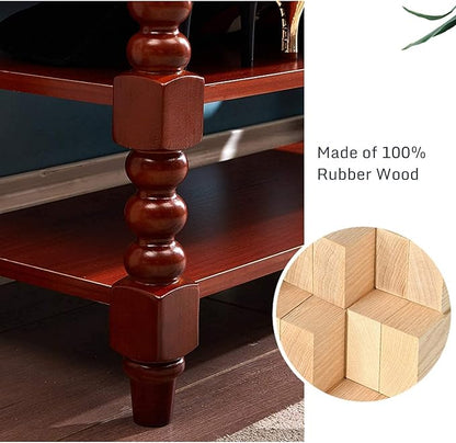 Shoe Storage Bench with Cushion, Entry Bench with Storage Solid Wood Shoe Bench Ideal for Entryway Living Room and Corridor (Walnut 39.4'')