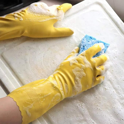 Playtex HandSaver Reuseable Rubber Cleaning Gloves (Medium, 2 Pairs), Everyday Protection Reusable Household Gloves