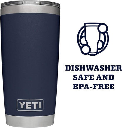 YETI Rambler 20 oz Stainless Steel Vacuum Insulated Tumbler w/MagSlider Lid
