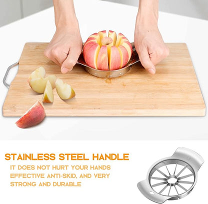Supercenter Apple Cutter, Apple Corer and Slicer - 4.72 Inch Apple Slicer | Stainless Steel Apple Corer Tool with 12 Super Sharp Blades, lightweight Apple Slicer and Corer & Dishwasher Safe