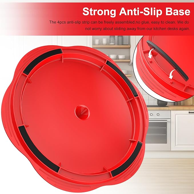 SURETIVIAN Chicken Shredder Tool Twist Large Chicken Breast Shredder with Brush&Fork, Visible Meat Shredder Machine, Anti-Slip Strip, Ergonomic Handle, BPA Free, Suitable for Pork Beef Chicken(Red)