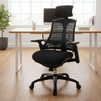 LuxErgo Home Office Chair, Executive Office Desk Chair, Comfortable Ergonomic Gaming Chair with Breathable Mesh Back, BIFMA Certified Heavy-Duty Base, Comfortable Desk Chair for Long Sitting