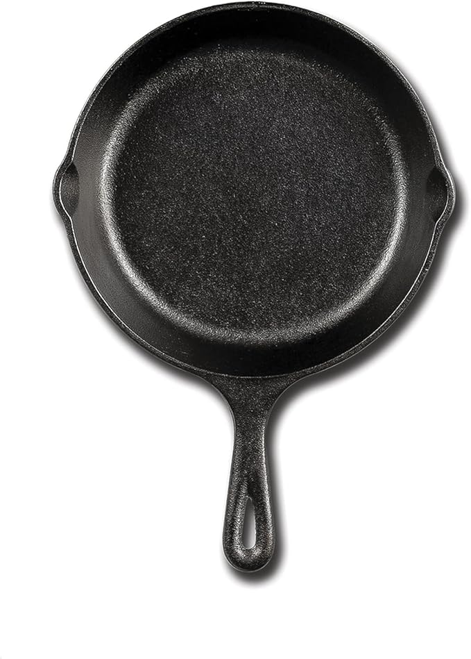 Lodge Seasoned Cast Iron Skillet - PFAS-Free, Non-Toxic Cookware - Use with an Oven, Stove, Grill, or Campfire - Naturally Non-Stick & Oven Safe - 6.5 Inches