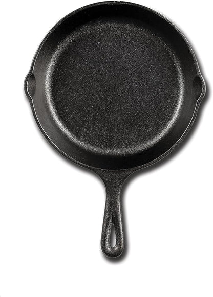 Lodge Seasoned Cast Iron Skillet - PFAS-Free, Non-Toxic Cookware - Use with an Oven, Stove, Grill, or Campfire - Naturally Non-Stick & Oven Safe - 6.5 Inches