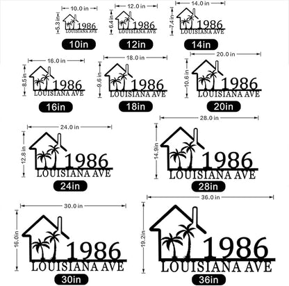 Large House Numbers for Outside,Custom House Number Sign,Personalized Modern Address Numbers for House,Metal Address Signs for Houses,Home Address Signs for Yard,House Numbers for Outside Plaque