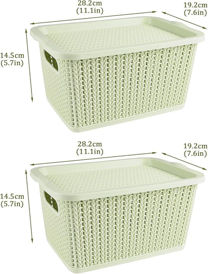 Onion and Potato Storage Bins Set,Stackable Plastic Pantry Box with Lids,BPA-Free,Potatos and Onions Storage Baskets for Kitchen,Countertop,More Vegetable Storages Pantry Baskets Organization