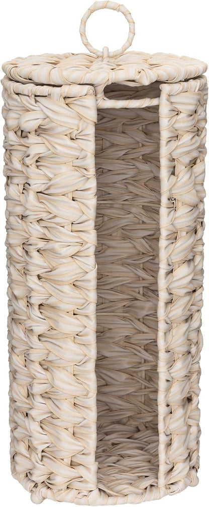 GRANNY SAYS Toilet Paper Storage Holder, Bathroom Toilet Paper Holder Stand, Woven Bathroom Baskets for Bathroom, Free Standing Organizer for Bathroom Storage