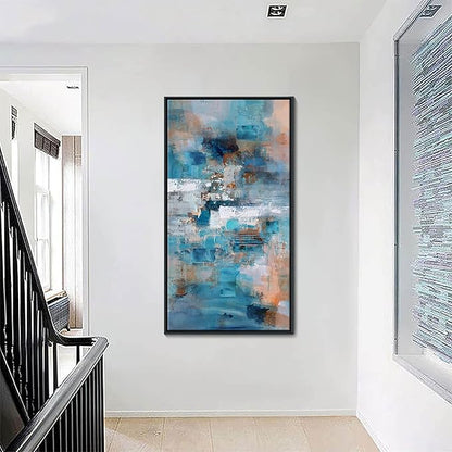 Framed Wall Art for Bedroom Large Abstract Wall Art Wall Pictures for Living Room Canvas Wall Art for Living Room Bathroom Decor 30x60 Inches
