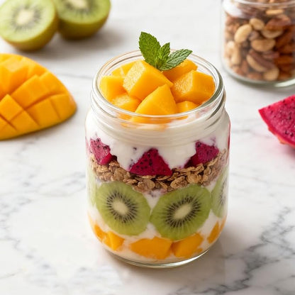 Overnight Oats Containers with Lids, 16oz Wide Mouth Mason Jars with Lids, 9 Pack Glass Jars with Airtight lid for Chia Pudding Yogurt Salad, Meal Prer Oatmeal Jars, Blue