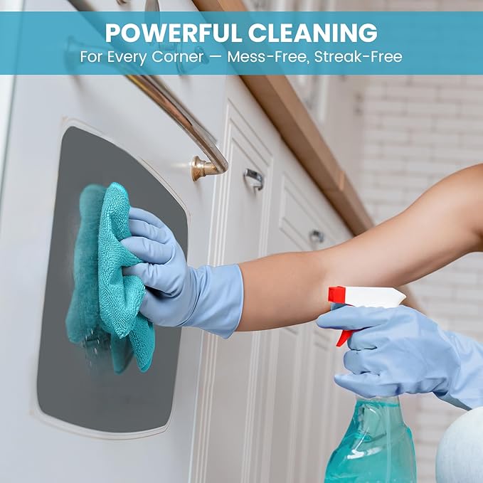 12 Pack Microfiber Cleaning Cloth, 3 Assorted Colors Cleaning Rags for Housekeeping, Colorful Reusable Microfiber Towels for Car, Kitchen, Bathroom and Household Cleaning Supplies, 11.8"X11.8"