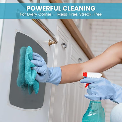 12 Pack Microfiber Cleaning Cloth, 3 Assorted Colors Cleaning Rags for Housekeeping, Colorful Reusable Microfiber Towels for Car, Kitchen, Bathroom and Household Cleaning Supplies, 11.8"X11.8"