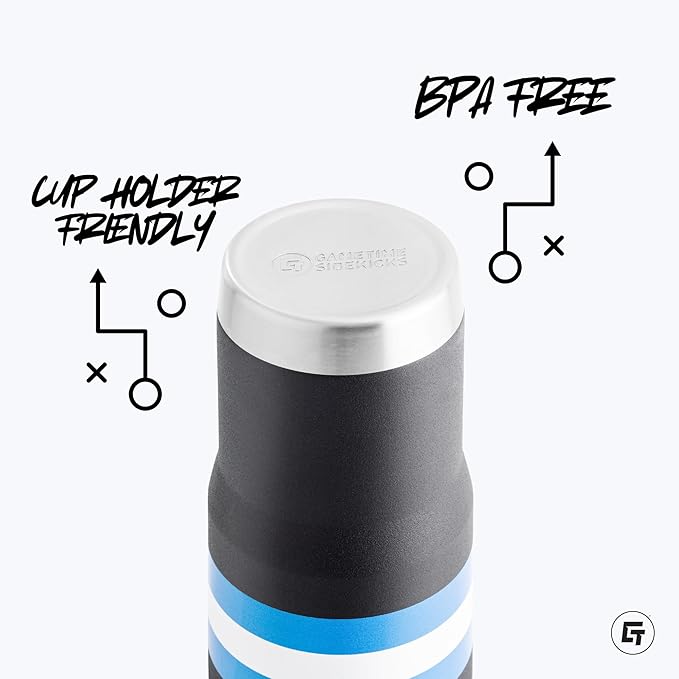 Gametime Sidekicks South Carolina State 20oz Blue Stainless Steel Tumbler - Officially Licensed, 18/8 Stainless Steel, Double-walled, Vacuum-insulated, UV LED Printed Logos