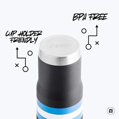 Gametime Sidekicks South Carolina State 20oz Blue Stainless Steel Tumbler - Officially Licensed, 18/8 Stainless Steel, Double-walled, Vacuum-insulated, UV LED Printed Logos