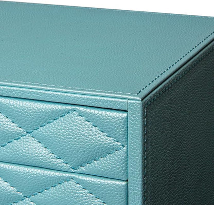 Extra Large Jewelry Box Organizer with 10 Drawers - Premium Faux Leather Storage Case & Velvet Lining | Modern Scandinavian Design for Rings, Necklaces, Earrings