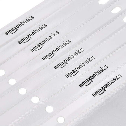 Amazon Basics Sheet Protectors for 3 Ring Binder, Non-Glare, Top Loading, Letter Size 8.5 x 11 in, Document Organizer, Pre-Punched Holes, Clear, 500-Pack