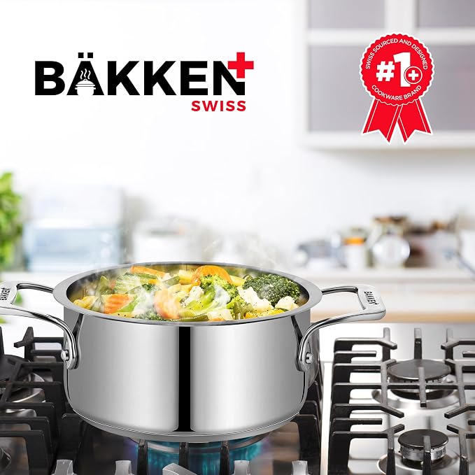 Stainless Steel Stockpot with Lid, 2 Quart, 18/8 Steel