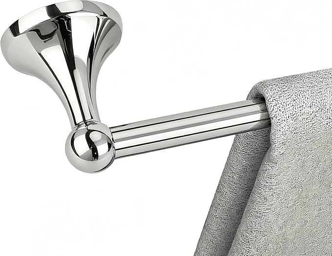 Antique Bathroom Towel Bar Polished Chrome, 24 Inch Towel Racks for Bathroom Wall Mounted,Bathroom Towel Holder,Home Decor Towel Rod Chrome