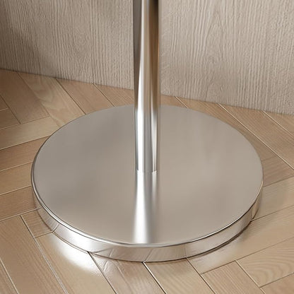 Silver Coat Tree Freestanding, Metal Standing Coat Rack, Stainless Steel Coat Rack Freestanding Modern Coat Stand for Entryway, Hallway, Bedroom (Silver)