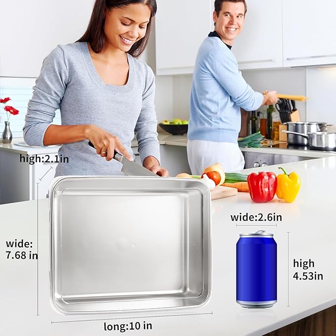 Stainless Steel Lunch Box 6-Pack,Stackable Snack Storage Boxes, Lid Food Container, Reusable Food Storage Container for Travel and Work, Dishwasher Safe, Freezer Safe