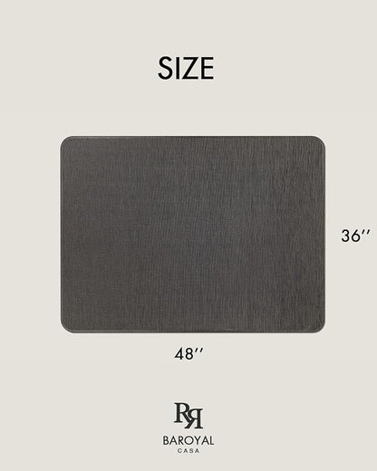 Baroyal Office Chair Mat for Hardwood Floor Under Desk Computer Rolling Chair Mat for Wood/Tile Floor Non-Slip Heavy Duty Desk Rug PVC Plastic Hard Floor Protector 36" x 48" (Espresso)
